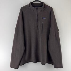 Patagonia Better Sweater 1/4 zip fleece brown pullover